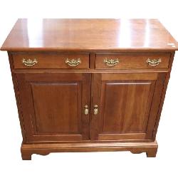 Lot 182:  Stickley solid cherry 2 drawer 2 door server www.SouthJerseyAuction.com