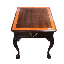 Lot 183:  Beautiful Stickley ball and claw banded lamp table www.SouthJerseyAuction.com