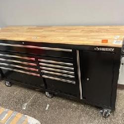 10-Drawer Black Mobile Workbench