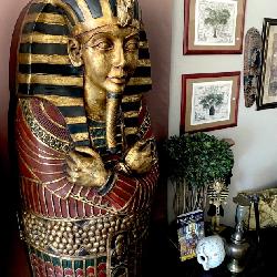 Rare 6' King Tut Cabinet