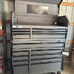 Husky Tool Storage 52 in. W Heavy Duty Matte Gray Tool Chest Combo