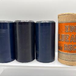 Edison Blue Amberol Cylinder Records Lot Vintage Phonograph