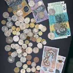 Coin Collection Mexico Australia New Zealand Notes Lot
