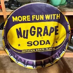 36IN NU GRAPE SODA CAP SIGN