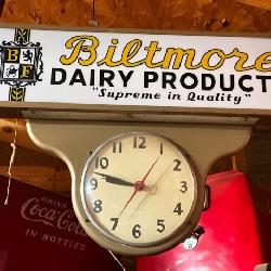 25X16 BILTMORE DAIRY CLOCK