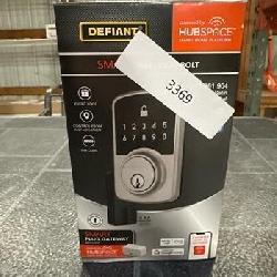 Defiant Square Compact Satin Nickel Electronic Single Cylinder Deadbolt