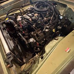 1969 Plymouth Barracuda, 2020 Challenger HellCat RT 5.7 HEMI installed