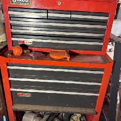 Lot # 9 - Craftsman Tool Chest & Rolling Cabinet – Loaded w/ Tools