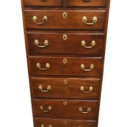 Lot 516:  Henkel Harris solid mahogany 7 drawer lingerie chest www.SouthJerseyAuction.com