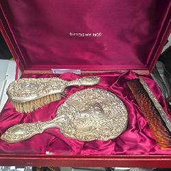 sterling silver vanity set