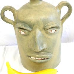 Lot # : 46 - 2006 Duncan Folk Art Face Jug