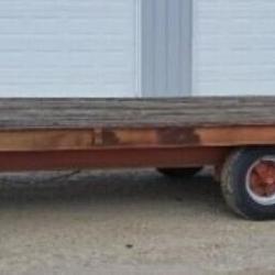 1989 Cronkhite / Flatbed 22' 3 axle trailer with