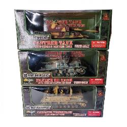 Three Motorworks 1:32 Scale WWII German Tank Die-Cast Models Boxed
