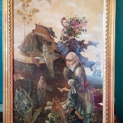 N1 - VL. RYKLIN SIGNED ART FRAMED 25X17