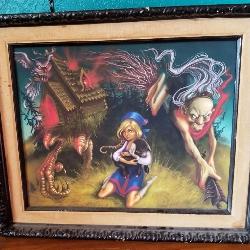 N1 - SLAVIC FOLKLORE BABA YAGA INSPIRED ART FRAMED