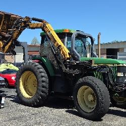 2003 John Deere Model 7210 Tractor With Machete Boom Mower, Hours Showing 4041 