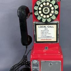 Crosley Retro-System Home Phone With Pay Phone Motif, 18.5