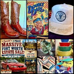 This Fri thru Sun! ~MASSIVE 2 Phase - Ft Worth Estate Sale! Local Nostalgia, Ford Mustang, MCM, Western, Antiques, Vintage Collectors Paradise.. It's HUGE : )