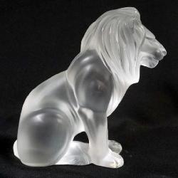 1030	LALIQUE FRANCE CRYSTAL LION, APPROXIMATELY 8 IN H