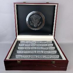 U.S. First National Mint & Trust Family Honor 1/2 Troy oz. .999 Fine Silver Bars, Total Qty. 30, 15 