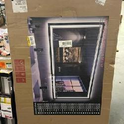 48 in. W x 30 in. H Rectangular Frameless 192 LEDs/m Front Lighted Anti-Fog Tempered Glass Wall Bathroom Vanity Mirror