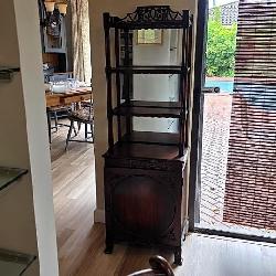 Victorian mahogany étagère