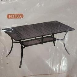VICLLAX Outdoor Dining Table for 6, 59