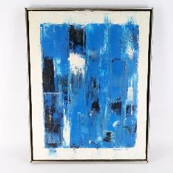 Abstract Oil on Canvas by Marion Riseman