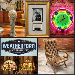 Bidding Ends Fri! ~Incredible *Online Only* Weatherford Gallery Auction! Fine Furniture, Collectibles, Stained Glass, Vintage Goods, Memorabilia, Artwork & Much More! Local P/U & Ship Avail.