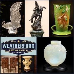 Bidding Ends Fri! ~Incredible *Online Only* Weatherford Gallery Auction! Sabino, Lalique, Bronze, MCM, Fine Furniture, Artwork, Memorabilia, Vintage, Taxidermy, Collectibles & More! Local P/U & Ship 