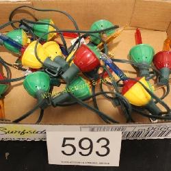 Vtg. Style Outdoor Christmas Lights - 2 Strands