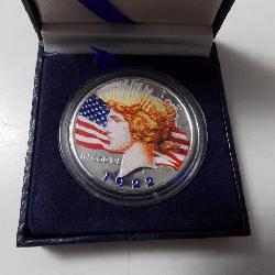 Painted  silver dollar
