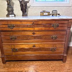 Antique Marble-Top Dresser