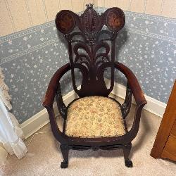 Victorian Ornate Wooden Chair