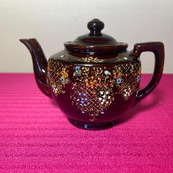 Vintage Japanese Floral Teapot