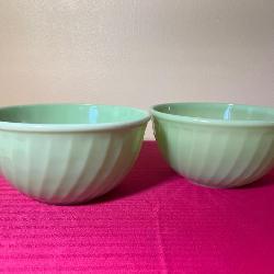 Vintage Fire-King Jadite Mixing Bowls