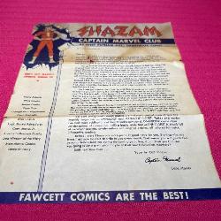 1946 Captain Marvel Club Letter