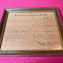 Civil War Parole Document 1865