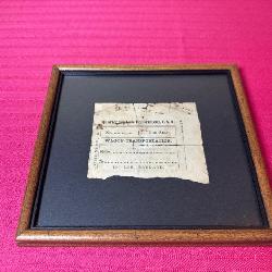 Confederate Wagon Transport Ticket