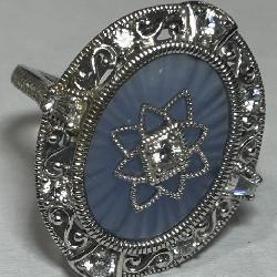STERLING SILVER RING 5.60GRS