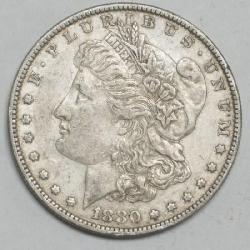 1880 MORGAN SILVER DOLLAR O MINT MARK