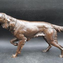 Lot # : 77 - Antique Jennings Brothers Bronze Dog Sculpture