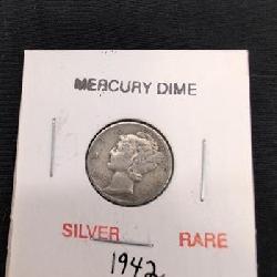 1942 Silver Mercury Dime