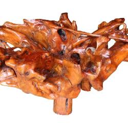 www.SouthJerseyAuction Root Table with natural boulder