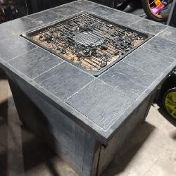 UniFlame Black Steel Propane Fire Table