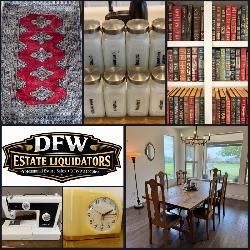 This Fri & Sat! Stunning Denton Estate Sale! Sonos, Bose, Sewing, Antiques, Old Books, Fine Furniture, Collectibles, Artwork, Outdoor, Tools, Appliances & Much More!