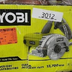 RYOBI 12 -Amps 4 in. Blade Corded Wet Tile Saw