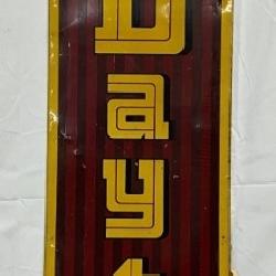 Dayton Tires Metal Sign, 15in x 67in, Cut Version