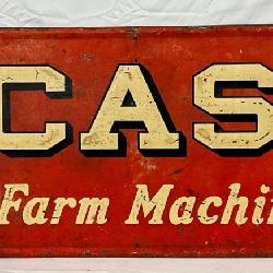 Case Farm Machinery Metal Self-Framed Sign, 72in x 30in