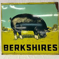 Nice Berkshire Pig DS Metal Sign, 48 x 44 Inches
